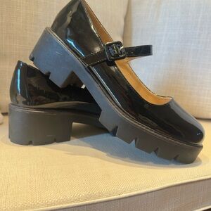 Black Patent Leather Mary Jane Shoes